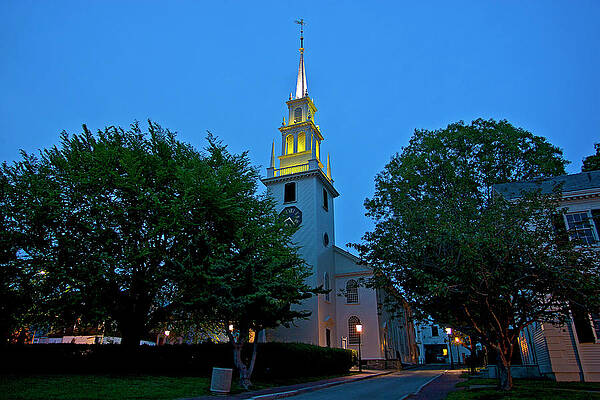 North America Wall Art featuring the digital art Trinity Church, Newport, Ri by Claudia Uripos
