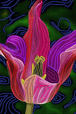 Spring Wall Art featuring the digital art Tulip Dance by Rod Whyte