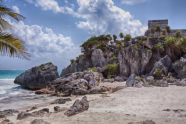 Mexico Wall Art featuring the photograph Tulum Mayan Ruins Mexico #2 by Tatiana Travelways