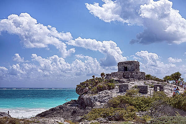Mexico Wall Art featuring the photograph Tulum Mayan Ruins Mexico by Tatiana Travelways
