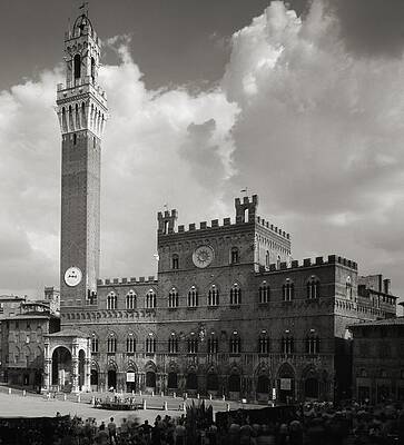 Facade Wall Art featuring the digital art Tuscany, Siena, Italy by Johanna Huber