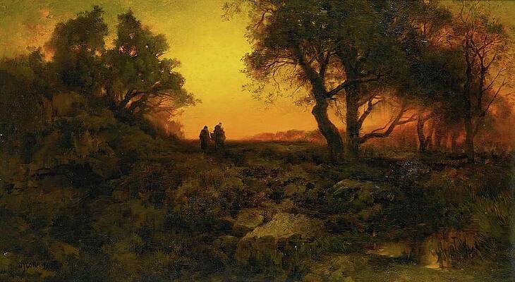 Twilight Wilderness Landscape Painting