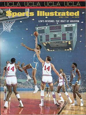 Lew Alcindor's Iconic Basketball Play Photograph