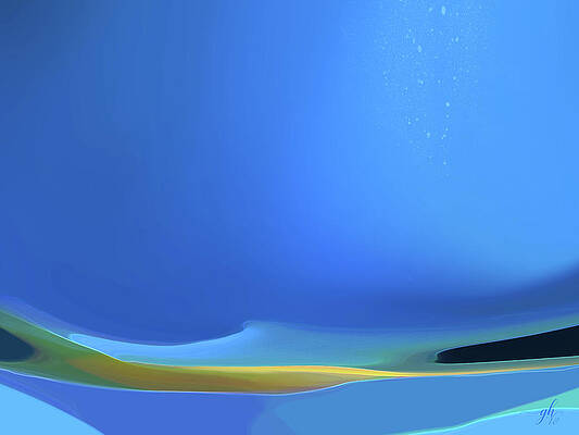 Wall Art featuring the digital art Undercurrents by Gina Harrison