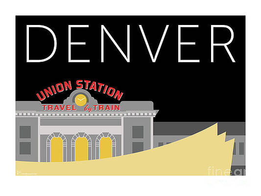 Digital Art - Union Station Night by Sam Brennan