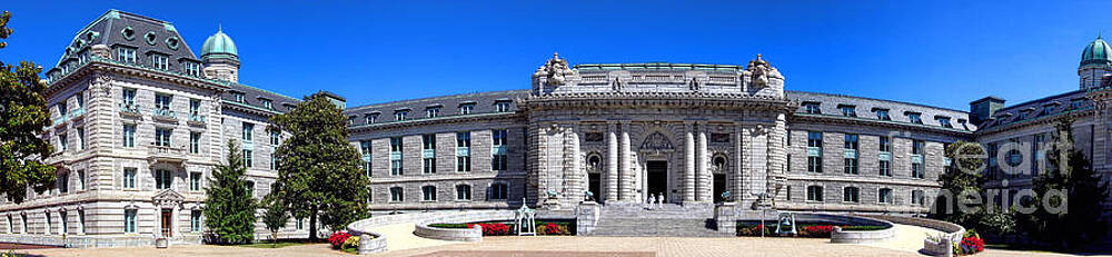 Copyright Photograph - United States Naval Academy Bancroft Hall by Olivier Le Queinec