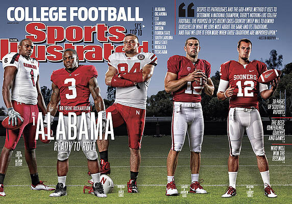 College Football Stars on Sports Cover Wall Art