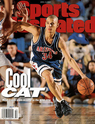 Basketball Action on Magazine Cover Photograph
