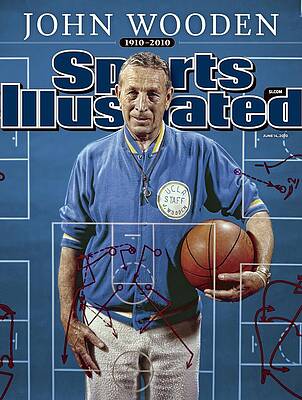 John Wooden on Sports Illustrated Cover Wall Art
