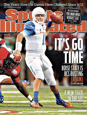 Boise State Quarterback in Action Photograph