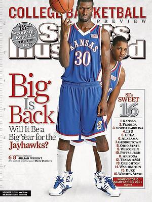 Kansas Basketball Stars on Magazine Cover Wall Art