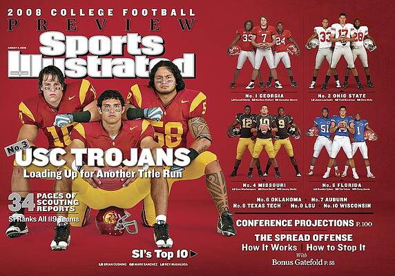 USC Trojans on Sports Illustrated Cover Photograph