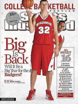 Wisconsin Badgers SI Cover with Butch and Tucker Photograph
