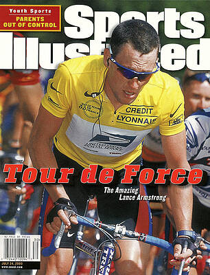 Lance Armstrong on Tour de France Wall Art