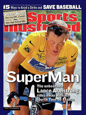 Lance Armstrong on Sports Illustrated Cover Wall Art