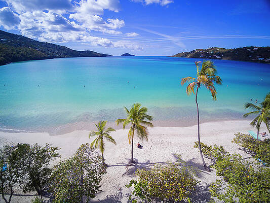 Be Wall Art featuring the digital art Us Virgin Islands, Saint Thomas, Magens Bay by Werner J Bertsch
