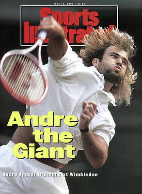 Andre Agassi at Wimbledon Photograph