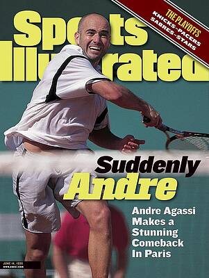Andre Agassi on Sports Illustrated Cover Photograph