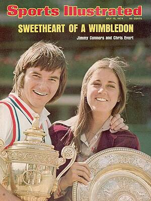 Jimmy Connors and Chris Evert Celebrate Photograph
