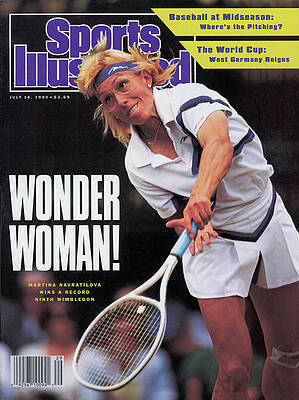 Martina Navratilova's Wimbledon Victory Photograph