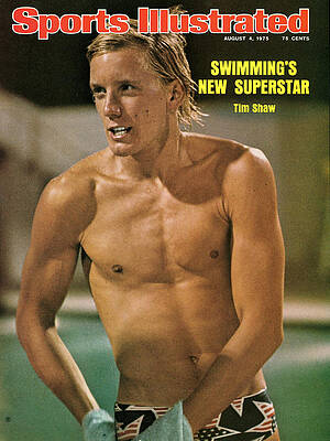 1975 Wall Art featuring the photograph Usa Tim Shaw, 1975 World Aquatics Championships Sports Illustrated Cover by Sports Illustrated
