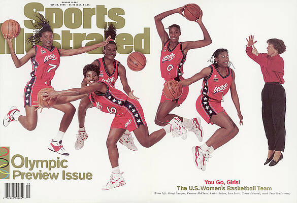 US Women's Basketball Team on Sports Cover Photograph