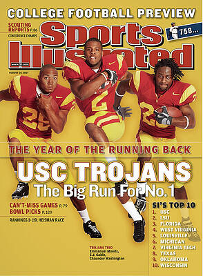 USC Trojans Football Trio Photograph
