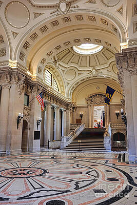 Copyright Photograph - USNA Bancroft Hall Memorial Hall by Olivier Le Queinec