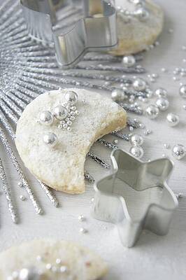 Vanilla Cookies With Sugar Beads Print