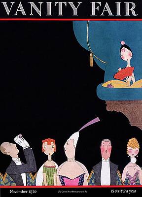 Wall Art featuring the painting Vanity Fair Cover Of Patrons At The Opera by A H Fish