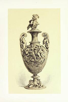 John Charles Robinson Painting - Vase In Silver Repousse Work, The Subject Representing by John Charles Robinson