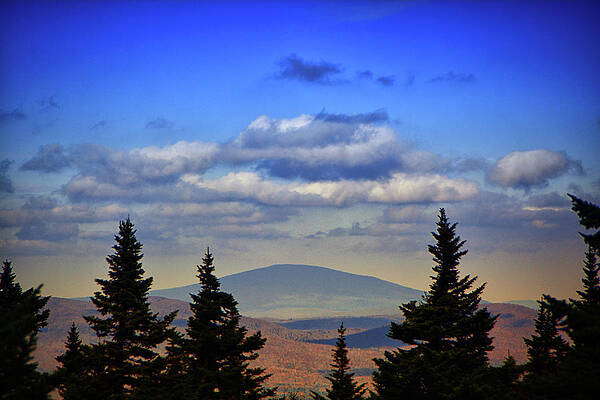 Glastenbury Mountain Vermont From Mount Greylock Summit Print
