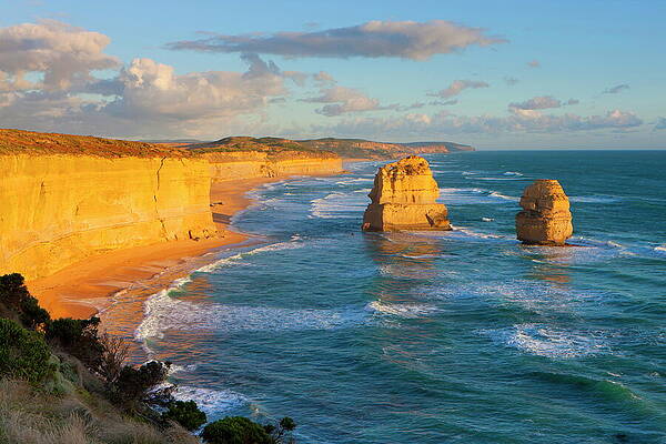 Beautiful Wall Art featuring the digital art View Of The Twelve Apostles Rock by Roland Gerth