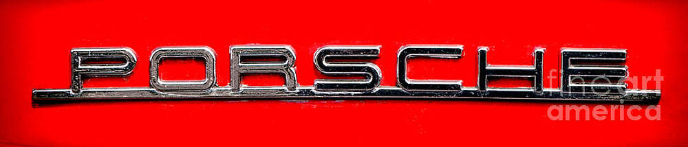Vintage Porsche Nameplate by Olivier Le Queinec
