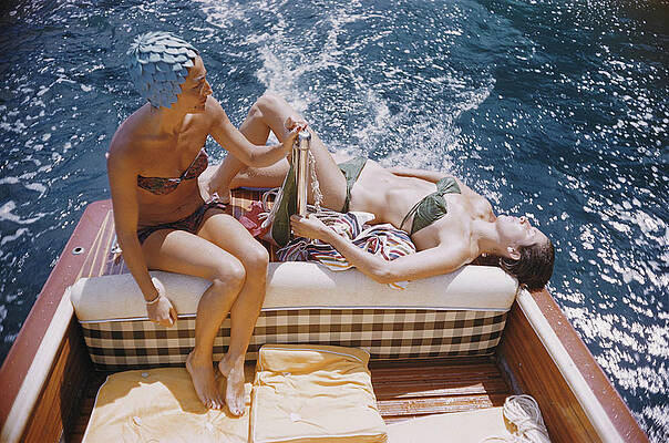 Relaxing on a Speedboat Wall Art