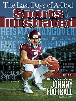 Johnny Manziel on Sports Illustrated Cover Photograph