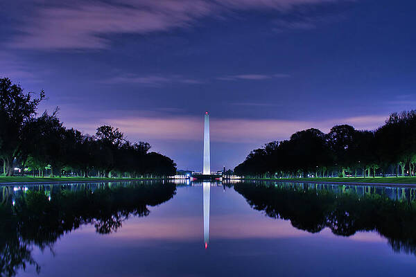 Sunset Photograph - Washington's Reflection by American Landscapes