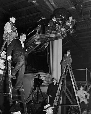 Old Hollywood Film Set Crew Wall Art