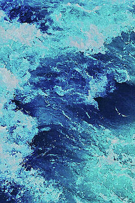 Summer Painting - Waves Of Summer - 02 by AM FineArtPrints
