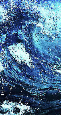Summer Painting - Waves Of Summer - 03 by AM FineArtPrints