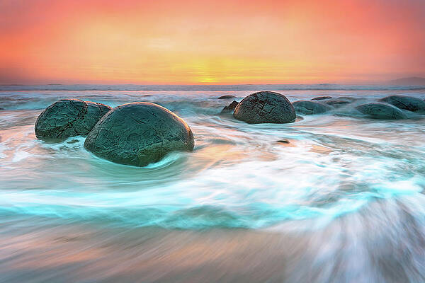 Wave Wall Art featuring the photograph We Are Not Alone by Monamifoto