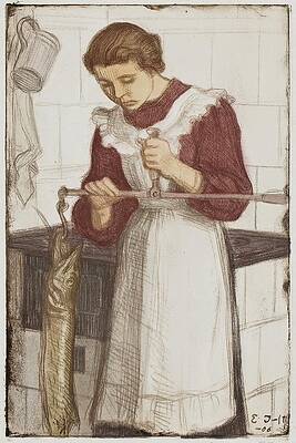 Eero Jarnefelt Painting - Weighing The Pike by Eero Jarnefelt