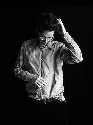 Black and White Portrait of a Man Wall Art