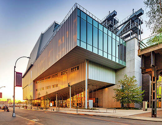 U S Wall Art featuring the digital art Whitney Museum, Nyc by Claudia Uripos