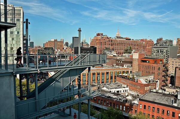 North America Wall Art featuring the digital art Whitney Museum, Nyc by Monica Goslin