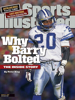 Barry Sanders Sports Illustrated Cover Wall Art