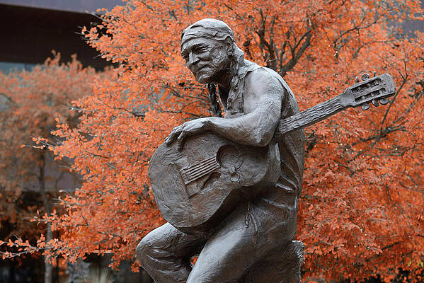 Willie Nelson Statue in Austin Wall Art