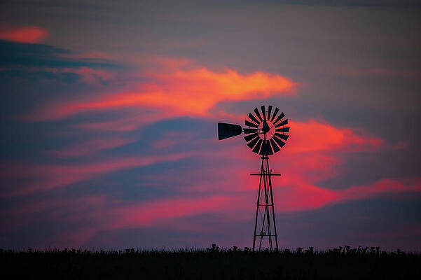 Windmill Sunset by Jeff Phillippi