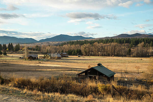 State Route 20 Photograph - Winthrop Morning Pastures by Tom Cochran