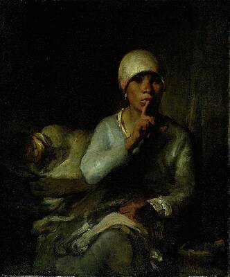 Quiet Moment in Rural Life Painting